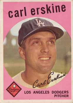 1959 Topps #217 Carl Erskine Front