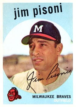 1959 Topps #259 Jim Pisoni Front