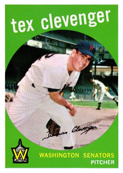 1959 Topps #298 Tex Clevenger Front