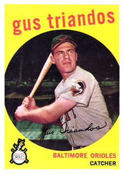 1959 Topps #330 Gus Triandos Front