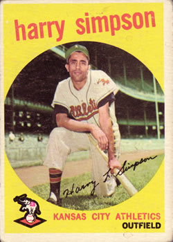 1959 Topps #333 Harry Simpson Front