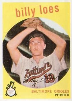 1959 Topps #336 Billy Loes Front