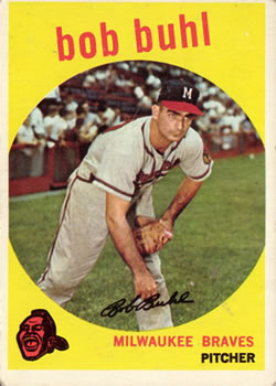 1959 Topps #347 Bob Buhl Front