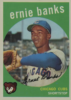 1959 Topps #350 Ernie Banks Front