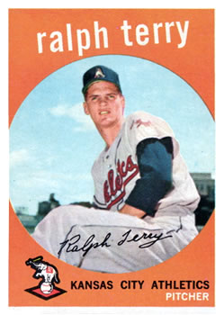 1959 Topps #358 Ralph Terry Front
