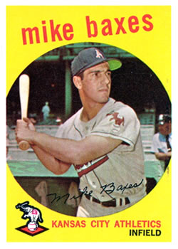 1959 Topps #381 Mike Baxes Front