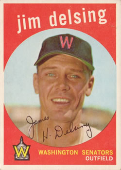 1959 Topps #386 Jim Delsing Front