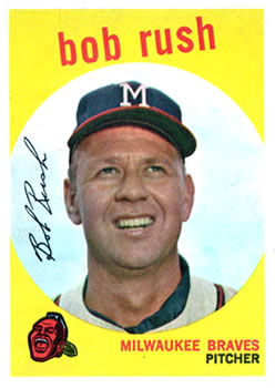1959 Topps #396 Bob Rush Front
