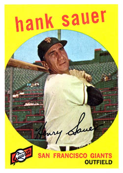 1959 Topps #404 Hank Sauer Front