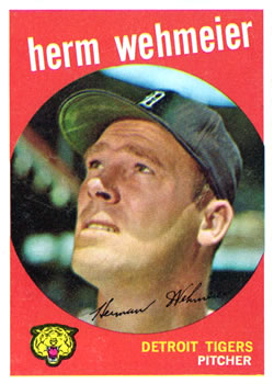 1959 Topps #421 Herm Wehmeier Front