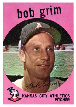 1959 Topps #423 Bob Grim Front