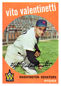 1959 Topps #44 Vito Valentinetti Front