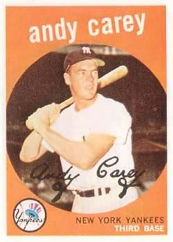 1959 Topps #45 Andy Carey Front