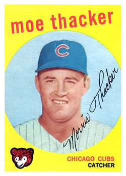 1959 Topps #474 Moe Thacker Front