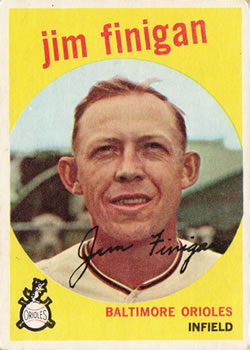 1959 Topps #47 Jim Finigan Front