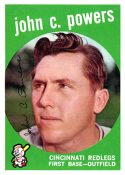 1959 Topps #489 John C. Powers Front
