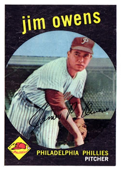 1959 Topps #503 Jim Owens Front
