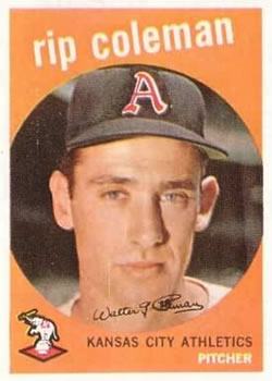 1959 Topps #51 Rip Coleman Front