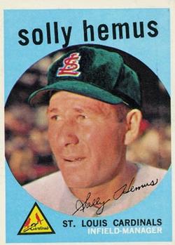 1959 Topps #527 Solly Hemus Front