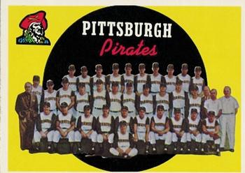 1959 Topps #528 Pirates Team Card / Seventh Series Checklist: 496-572 Front