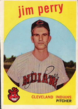 1959 Topps #542 Jim Perry Front