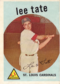 1959 Topps #544 Lee Tate Front