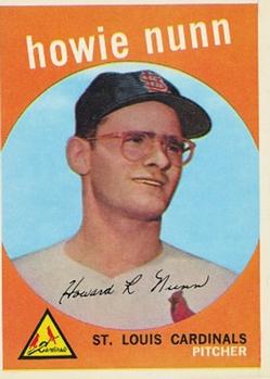 1959 Topps #549 Howie Nunn Front
