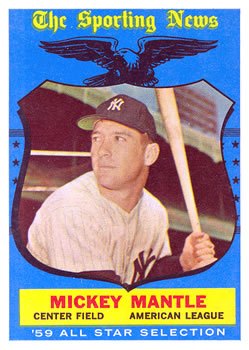 1959 Topps #564 Mickey Mantle Front