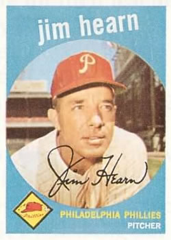 1959 Topps #63 Jim Hearn Front