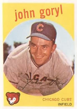1959 Topps #77 John Goryl Front