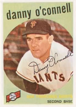 1959 Topps #87 Danny O'Connell Front