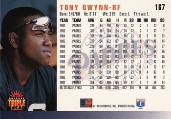 1994 Triple Play #167 Tony Gwynn Back
