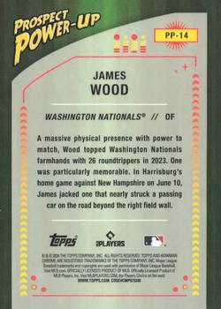 2024 Bowman - Prospect Power-Up #PP-14 James Wood Back