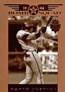 1994 Triple Play - Bomb Squad #5 David Justice Front
