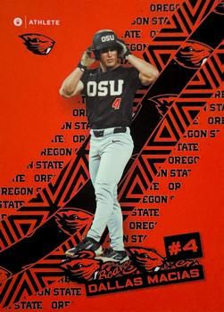 2024 ONIT Athlete Oregon State Beavers - Sticker Series #66 Dallas Macias Front