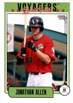 2019 Choice Great Falls Voyagers #2 Jonathan Allen Front