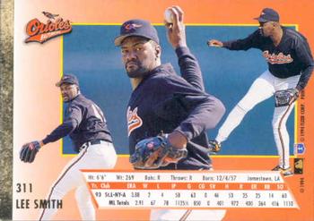 1994 Ultra #311 Lee Smith Back
