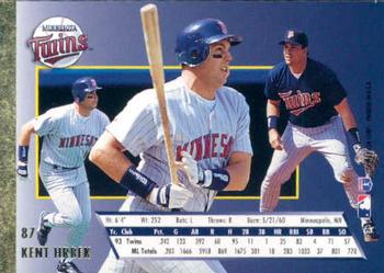 1994 Ultra #87 Kent Hrbek Back