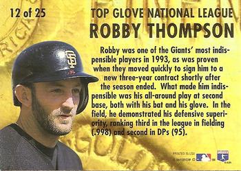 1994 Ultra - Award Winners #12 Robby Thompson Back