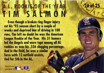 1994 Ultra - Award Winners #24 Tim Salmon Back