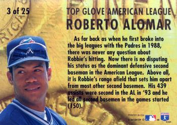 1994 Ultra - Award Winners #3 Roberto Alomar Back