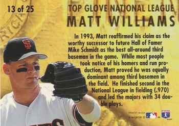 1994 Ultra - Award Winners #13 Matt Williams Back