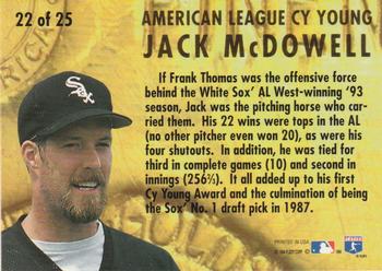 1994 Ultra - Award Winners #22 Jack McDowell Back
