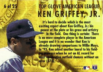 1994 Ultra - Award Winners #6 Ken Griffey, Jr. Back
