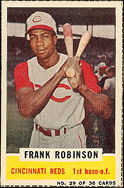 1960 Bazooka #29 Frank Robinson Front
