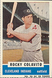 1960 Bazooka #30 Rocky Colavito Front