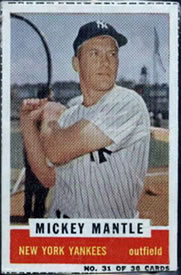 1960 Bazooka #31 Mickey Mantle Front
