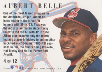 1994 Ultra - Home Run Kings #4 Albert Belle Back