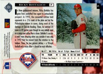 1994 Upper Deck #6 Ricky Bottalico Back