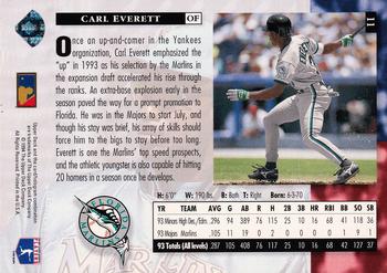 1994 Upper Deck #11 Carl Everett Back